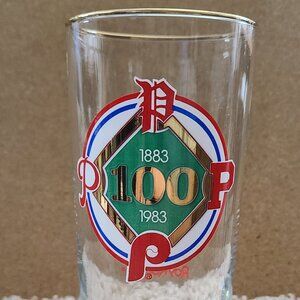 Vintage 1983 100th anniversary Philadelphia Phillies Roy Rogers Glass